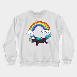 Rainbow horse Crewneck Sweatshirt